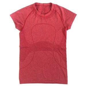 Lululemon Red Short Sleeve Swiftly Tech Tee